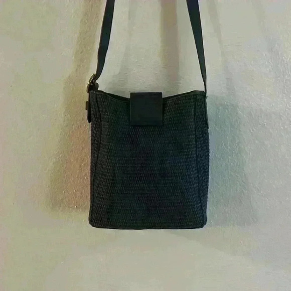 Banana Republic Straw & Leather Purse - Picture 3 of 7